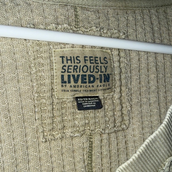 American Eagle Outfitters Oversized V-Neck Sweater - Sage - Picture 2 of 3